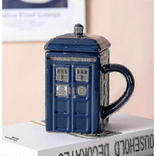 Τσαγιέρα Tardis του Doctor Who, κεραμική, μπλε, διακοσμητική για λάτρεις της σειράς 2