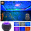Starry Projector LED Galaxy Night Light with 32 Lighting Modes, Bluetooth and Remote Control, Dimmable, Rotating, USB Powered 2