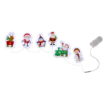 Three Kings InLit LED Santa & Friends Window Gel Sticker Set