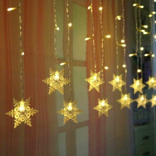 (Warm White) 4M Christmas Star Window Lights USB Powered with Remote Control