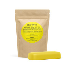 Rauwe Afrikaanse Sheaboter 8 oz. Bar 100% Puur Natuur Onbewerkt GEEL - Geïmporteerd uit Ghana - Ideale Hydratatie voor Droge Huid