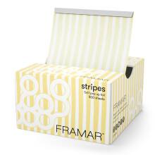 FRAMAR Butter Stripes Hair Foil - Hair Foils For Highlighting, Pop Up Foil For Hair Highlighting, Salon Foils For Hair Highlighting Kit, Long Hair Foi