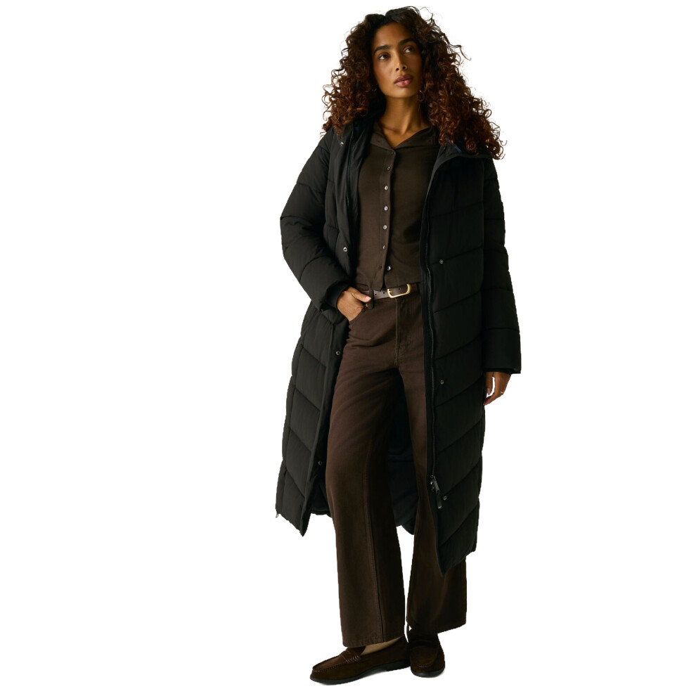 Regatta Women's Eloria Long Padded Jacket - Black Size 16 - Image 2