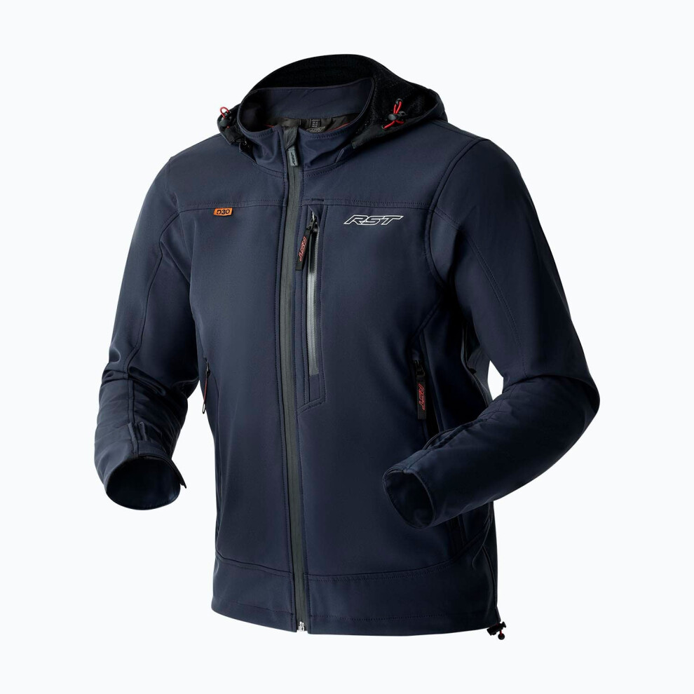 Rst Men's Navy Havoc D3o Waterproof Motorcycle Textile Jacket - Image 2