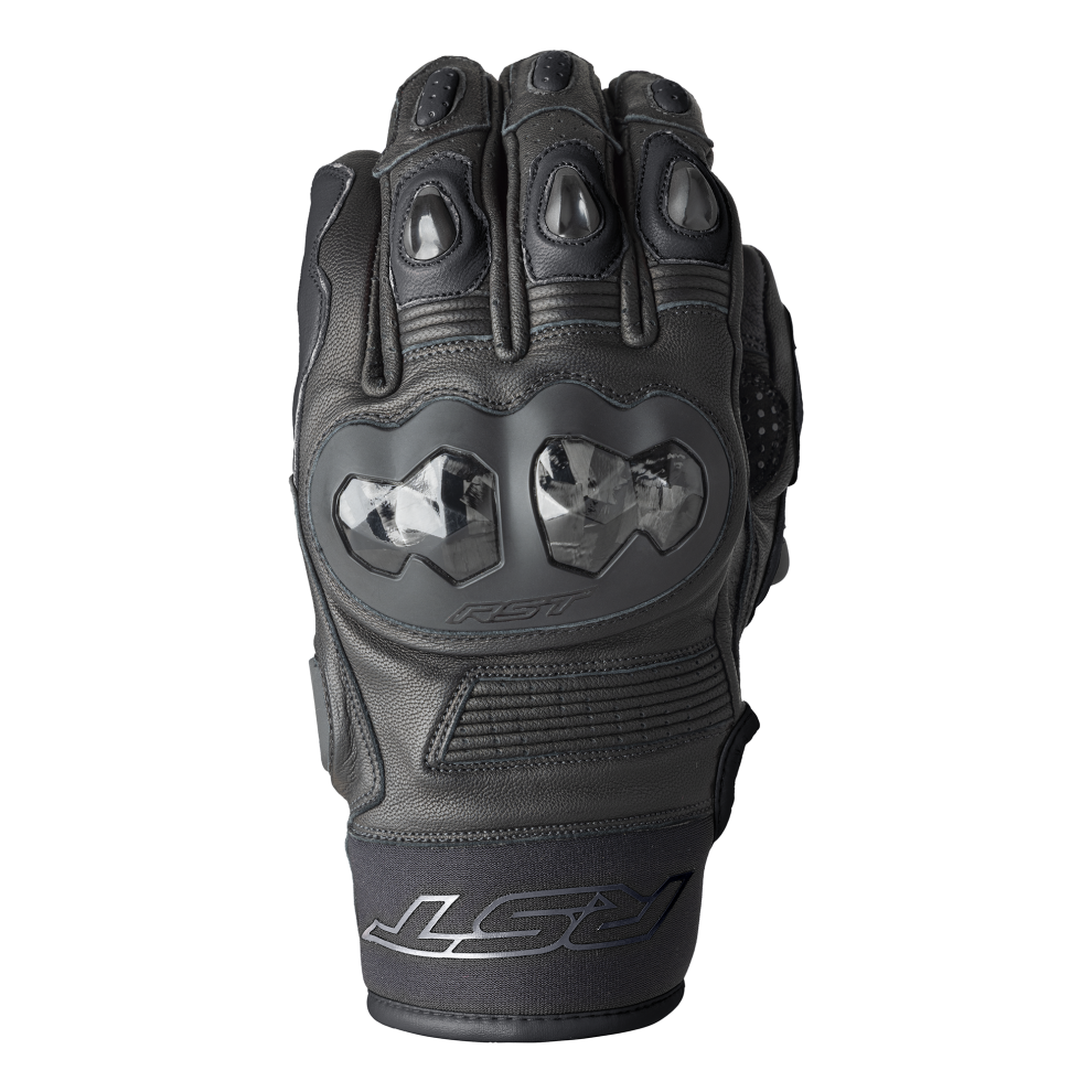 RST Freestyle 3 D3O Motorcycle Gloves - Black / Black, S, Black - Image 2