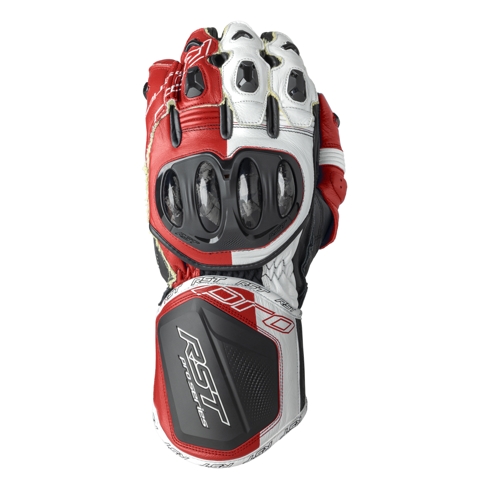 (11) Rst Pro Series Gp D3o Leather Gloves Red / White White,Red