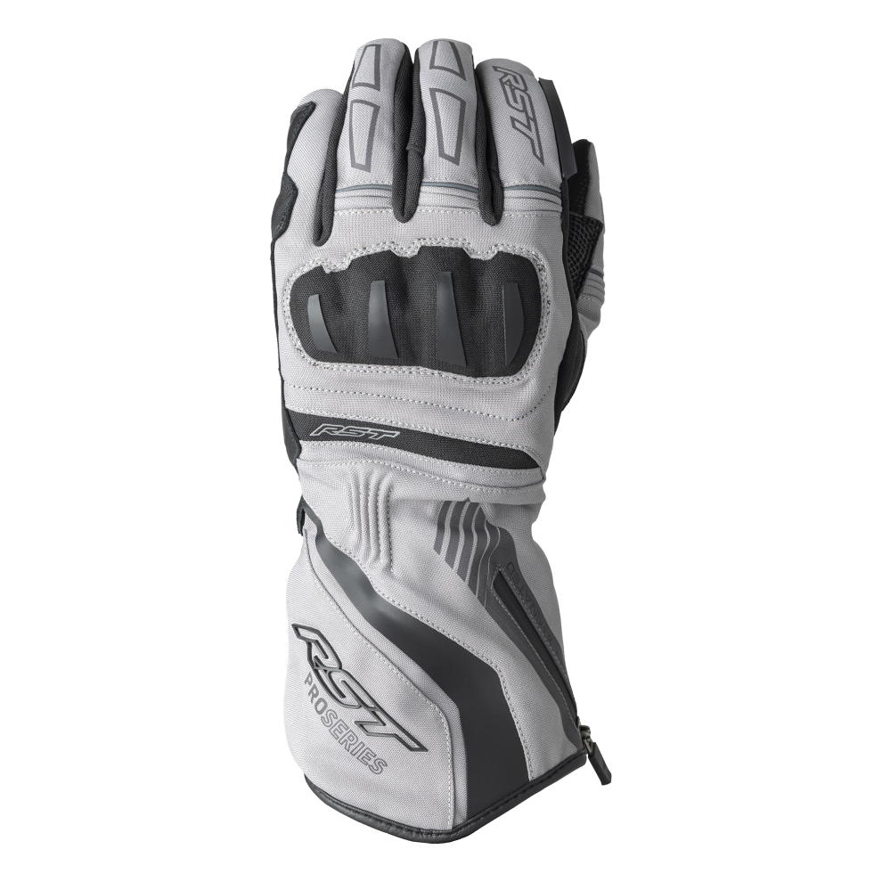 Rst Men's Silver Pro Series Vega Waterproof Motorcycle Gloves - Image 2
