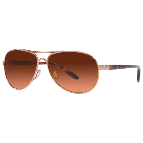 Oakley Oakley Feedback Ladies Sunglasses Rose Gold / Prizm Brown Gradient