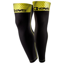 (XS) EVS TUG Knee Brace Sleeves Black / Hi-Viz Yellow