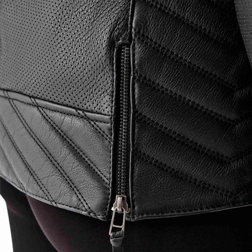 Rst Women's Black Roadster Air D3o Motorcycle Leather Jacket - Image 2