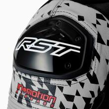 (48) RST Pro Series D3O Airbag One Piece Leather Suit Black / Silver