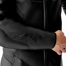 (44) RST S1 D3O One Piece Leather Suit Black / Black / Black