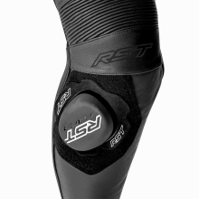 (40) RST S1 D3O One Piece Leather Suit Black / Black / Black