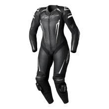 (12) RST Tractech Evo D3O Ladies One Piece Leather Suit Black / White