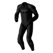 (52) RST Tractech Evo D3O One Piece Leather Suit Black / Black