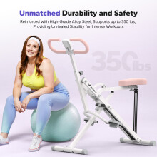 MERACH Machine à Squat et Rameur 2en1, Modèle R02W, Pliable, Capacité 350 lbs