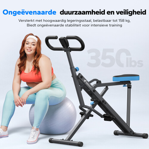 MERACH Machine à Squat et Rameur 2en1, Modèle R02W, Pliable, Capacité 350 lbs 1