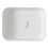 Bathroom Basin Sink Matt White Rectangular Counter Top Modern Hand Wash (W)45cm 5