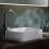 Bathroom Basin Sink Matt White Rectangular Counter Top Modern Hand Wash (W)45cm 6