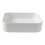 Bathroom Basin Sink Matt White Rectangular Counter Top Modern Hand Wash (W)45cm 7