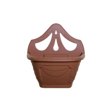 Venetian Wall Planter Plastic Terracotta Colour