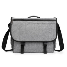 KONO Sacoche pour ordinateur portable 15,6 pouces, Gris, Imperméable et Anti-vol, pour travail et voyage