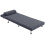 Single Velvet-Feel Sleeper Chair - Charcoal Grey 2