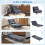 Single Velvet-Feel Sleeper Chair - Charcoal Grey 6