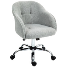 46-56 cm Teddy Fleece Office Chair - Grey