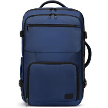KONO Sac à dos de voyage Bleu, 38L, imperméable, 55x35x20 cm, compatible bagage cabine