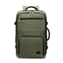 KONO Sac à dos de voyage Vert, Bagage cabine 38L, Imperméable, 55x35x20 cm