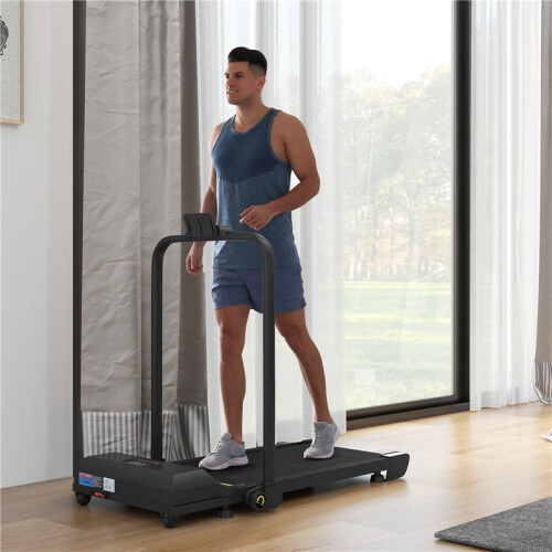 2.5HP Walking Pad Treadmill, Folding Under Desk Treadmill, Walking Machine, 1-10km/h, with Remote Control 2