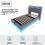 Cama infantil estofada 90x200 cm com baú hidráulico, iluminação LED e tomada USB - Cinza 6