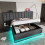 Cama - 160x200cm - Cofre hidráulico - LED integrada - Puertos USB-C/USB 1