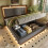 Lit - CIPACHO - 180x200 cm - Imbottito idraulico - Rete a doghe - LED integrata 1