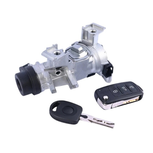 Ignition Switch Steering Lock Barrel Starter For GOLF MK5 MK6 2004 2013 w/ 2 Key 2