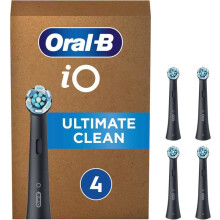 Vervangkoppen - GENERIEKE MERK - iO Ultimate Clean - Zwart - Set van 4 - Compatibel met magnetische elektrische borstels