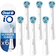 Elektrische Zahnbürste - Oral-B - iO Ultimate Clean White - 6 wiederaufladbare Köpfe - Blau