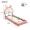 Lit - Lit simple 90x200cm - Tête de lit forme lapin - LED intégrée - PU rose/blanc 3