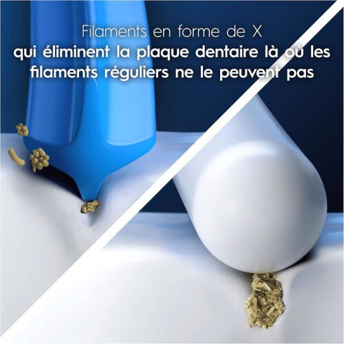 Escovas para escova de dentes - MARCA GENÉRICA - Pro 3D White - Pacote 8 - Branco - Compatível com Oral-B 1