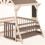 Kinderküche - Haus - Wasserdichtes Dach - Holz - Grau 6
