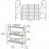 Supporto per piante - CIPACHO - 3 livelli - Metallo - Design a scrollwork - Nero 3