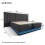Cama - 160x200cm - Cofre hidráulico - LED integrada - Puertos USB-C/USB 4