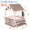 Kinderküche - Haus - Wasserdichtes Dach - Holz - Grau 3