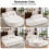 Canapé - CIPACHO - modulaire - Blanc - motif chenille - Livré monté 2