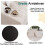 Canapé - CIPACHO - modulaire - Blanc - motif chenille - Livré monté 4