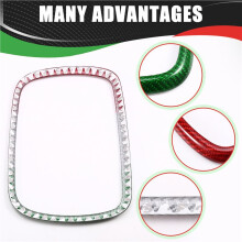 Real Dry Carbon Fiber Car 5inch Navigation Frame Trim for Abarth 595 695 for 500 500C 2016-2024 2016-2019