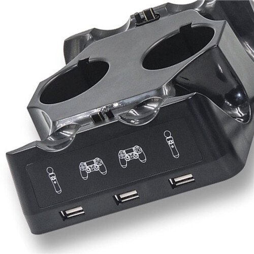 4 in 1 Controller Charging Dock Station Stand for  PS4 PSVR VR Move Quad Charger for PS MOVE Controller 2