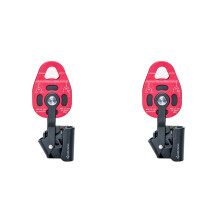 2X Ascender Lifting Pulley 4KN Climbing Locking Rigging Lifter Outdoor Portable Emergency Mountaineering Equipment
