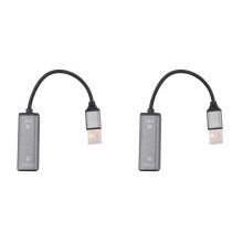 2X Convertisseur Audio USB Vers Optique 16 Bits/96 KHz, Adaptateur Audio USB Vers SPDIF pour Connecter un Ordinateur Portable à une Barre de Son